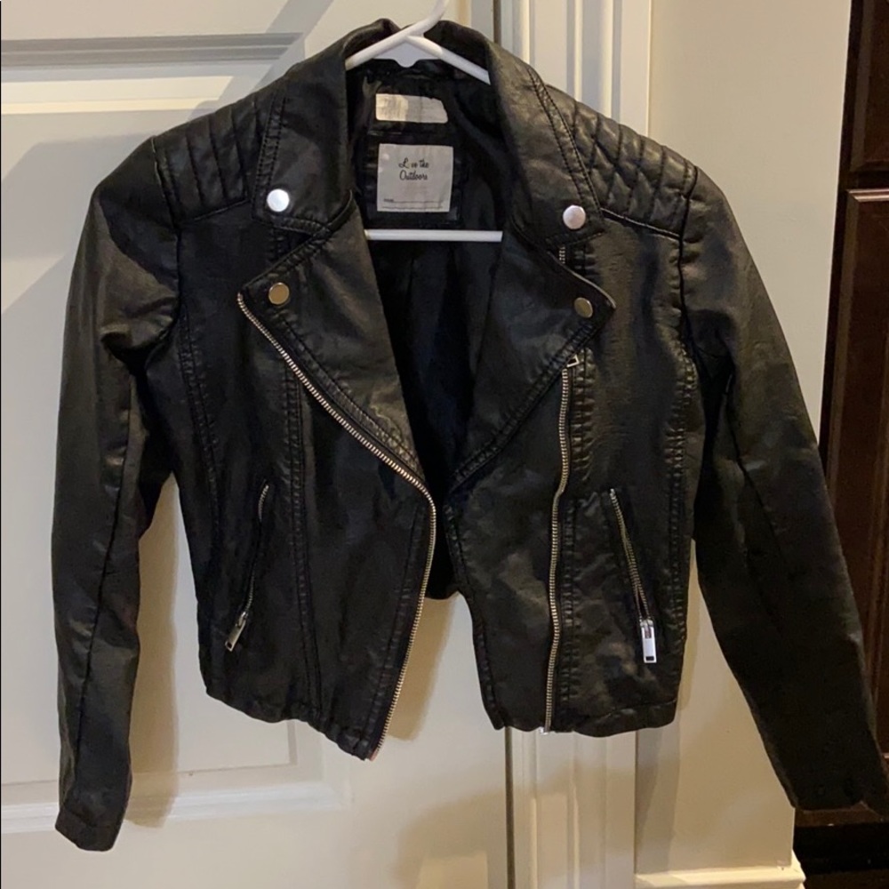 h&m leather jacket